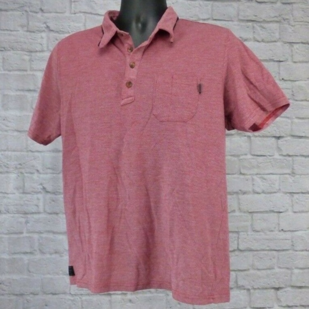 Oakley Golf Short Sleeve Heather Red Knit Polo